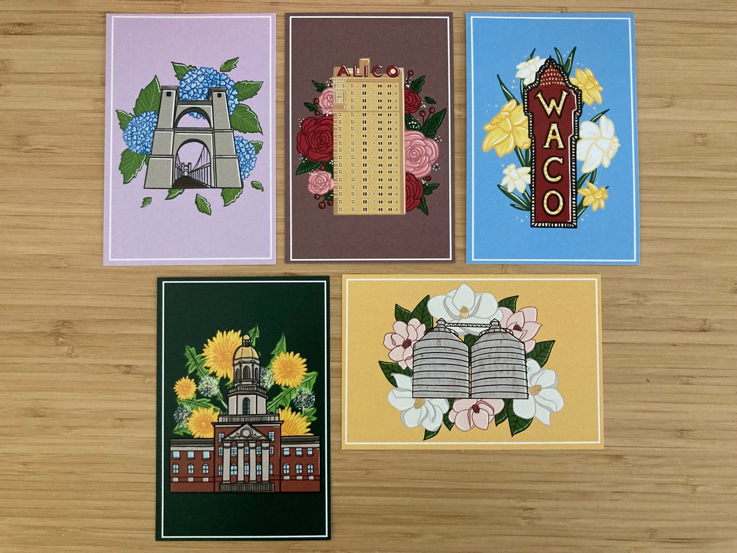 Waco Floral Landscape Postcards | Greetings from Waco