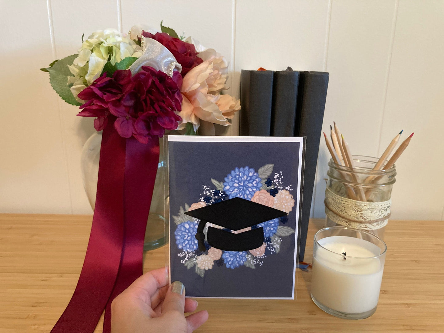 Floral Graduation Card