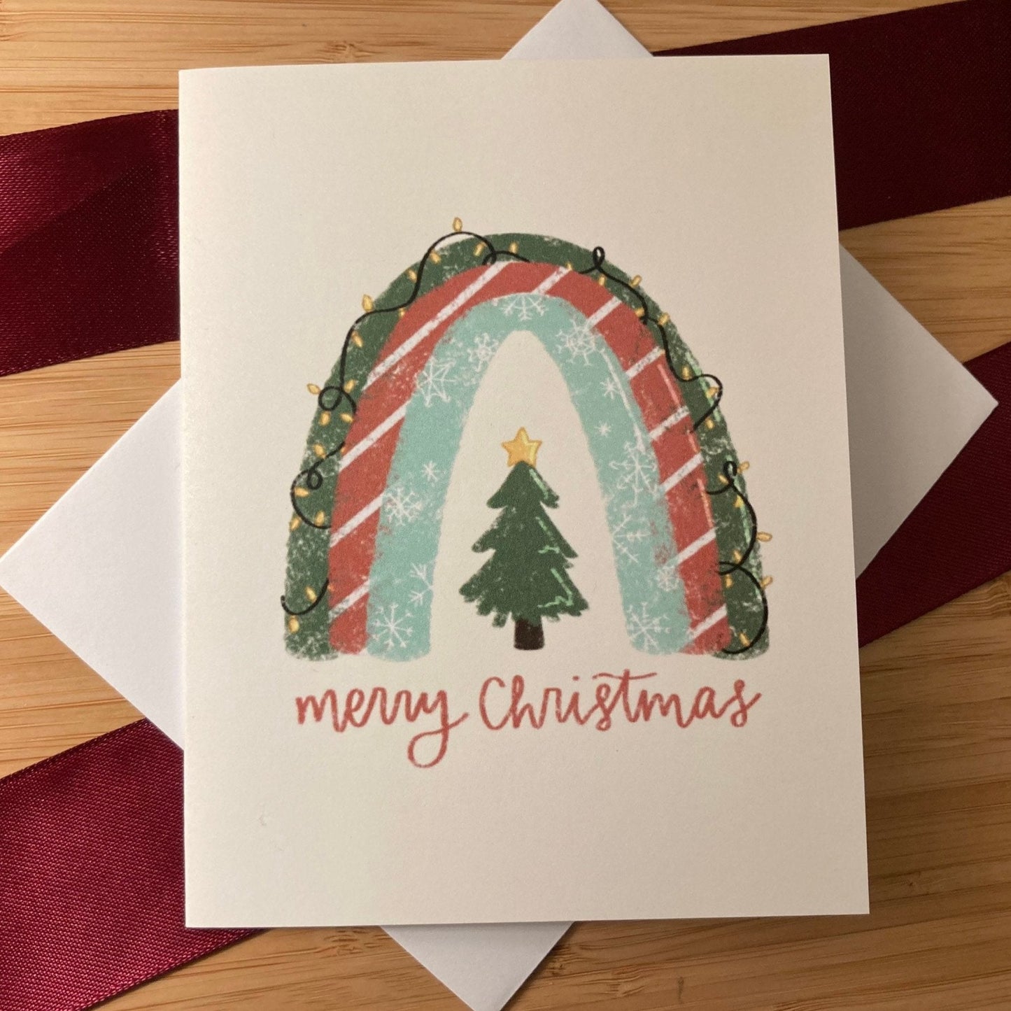Christmas Rainbow Card